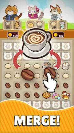 Merge Meow Cafe : Coffee cat screenshot