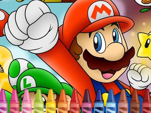 Mario Coloring Game Cover