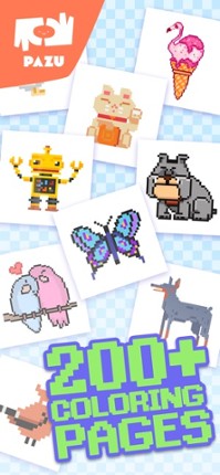 Pixel coloring games for kids Image