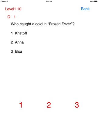 Quiz for Frozen Fever &amp; Frozen screenshot