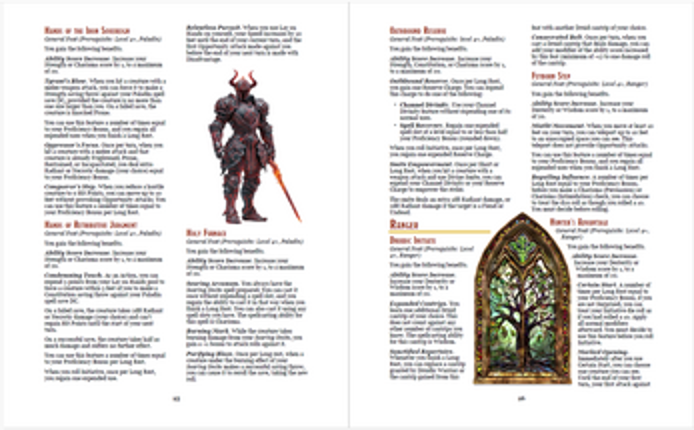 ⚔️ SRD Class Feats for 5e 2024 (PDF) – 119 Feats for Core Classes| Digital DnD Expansion screenshot