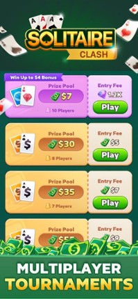 Solitaire Clash: Win Real Cash screenshot