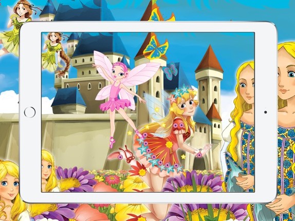 Solve Fairy &amp; Princess Cartoon Coloring Book Kids Image