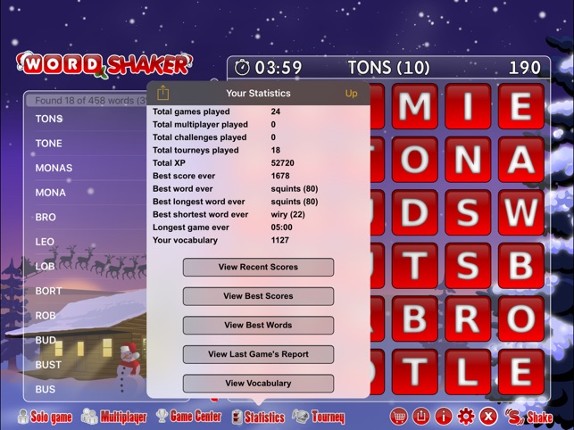 Word Shaker Christmas screenshot