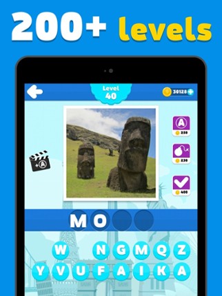 Attractions quiz - word game screenshot