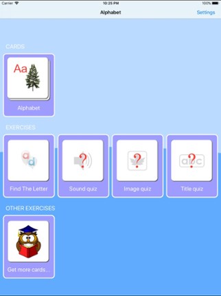 French Alphabet Cards screenshot