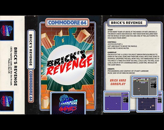 Brick's Revenge (C64) Game Cover