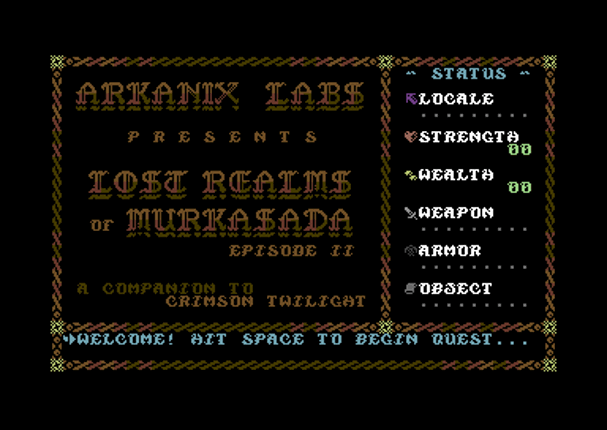 Lost Realms of Murkasada Ep. 2 (C64) screenshot
