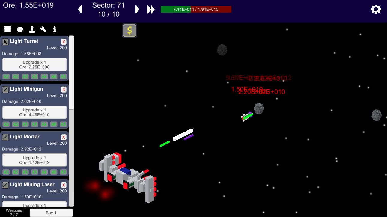 Games like Space Idle Miner (prototype)