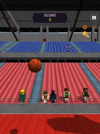 Pixel Basketball 3D Image