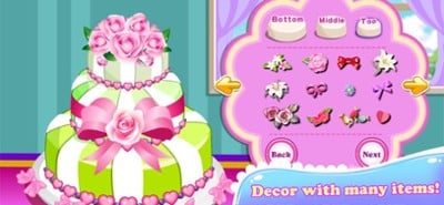 Rose Wedding Cake Cooking Game Image