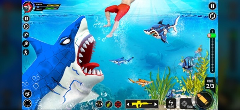 Shark Attack Simulator Game 3D Image