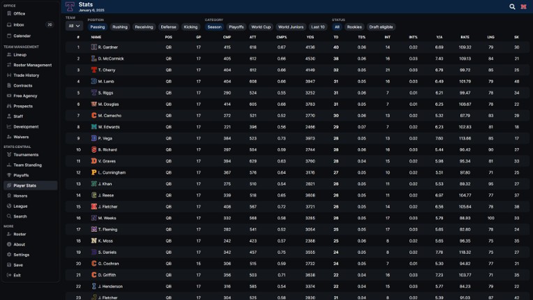 Football Legacy Manager 26 screenshot