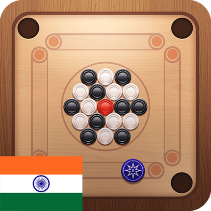 Carrom Plus-Disc Board Game Image