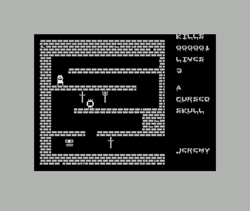 A cursed skull (ZX Spectrum,  Dragon 32,) Image