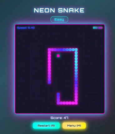 Neon Snake Image
