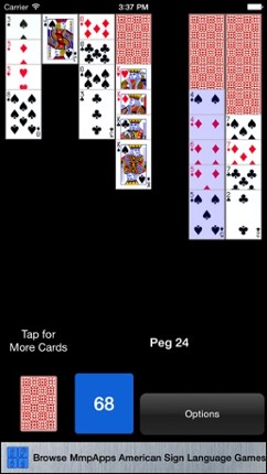 Cribbage Klondike screenshot