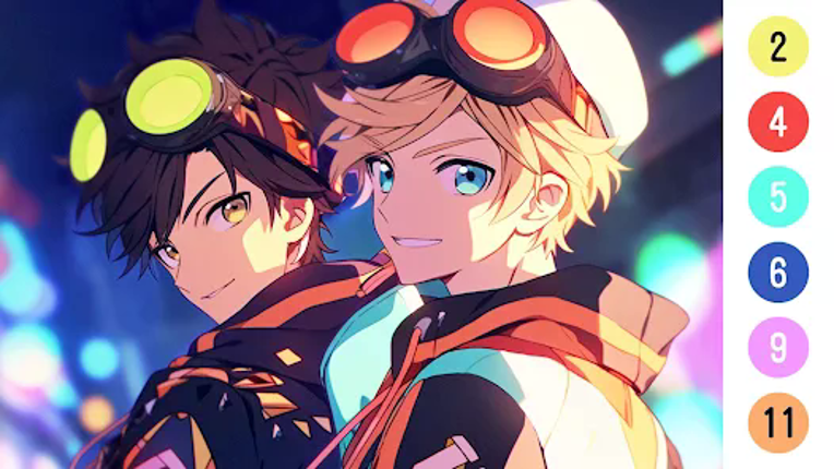 Anime Color by Number Image