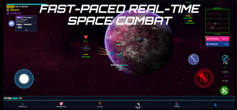 Galactic Arena - Space War MMO screenshot