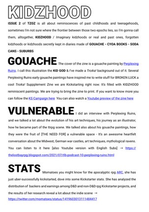 THE ZINE OF ZINES - KIDZHOOD ISSUE screenshot