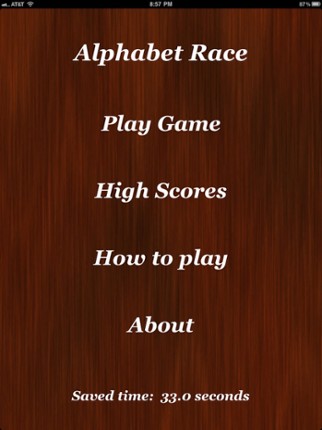 Alphabet Race screenshot