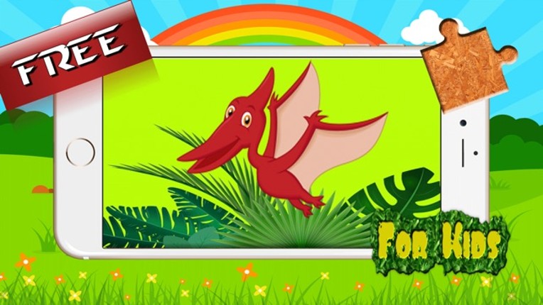 Dinosaur Rex Jigsaw Puzzle Farm - Fun Animated Kids Jigsaw Puzzle with HD Cartoon Dinosaurs Image