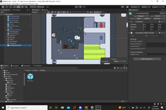 2DPlatformer screenshot