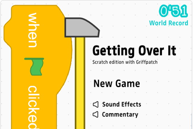 Getting Over it recreation (Scratch version) Game Cover