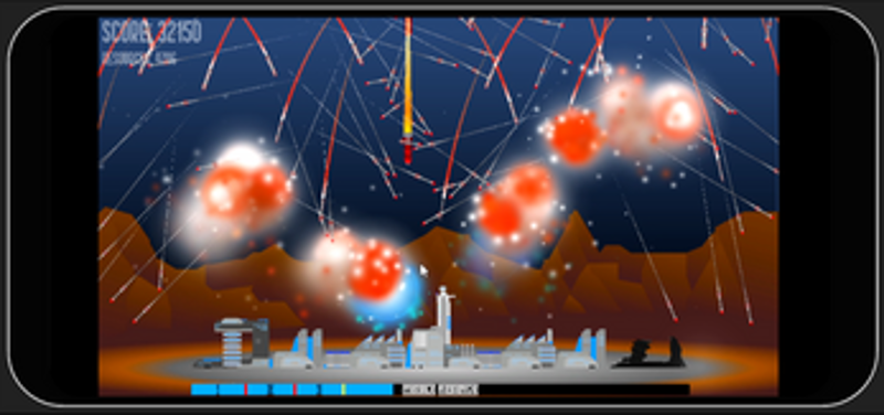 Mobile Missile Command screenshot