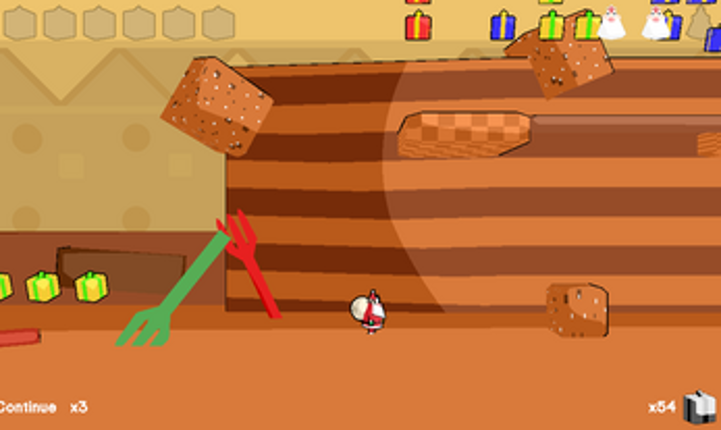 Santa and the giant cake Image