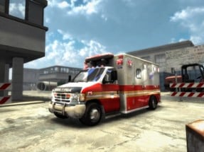 Hospital Rush Ambulance Parking Image