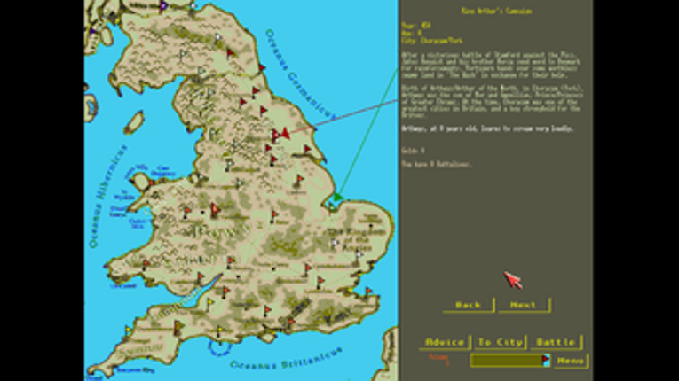 King Arthur's Campaign (Amiga) Image