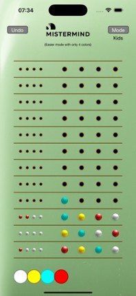 MisterMind Game screenshot