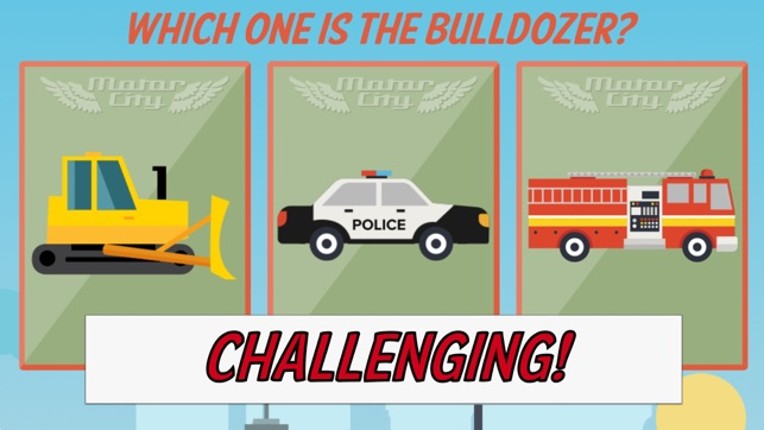 Motory City Kids Vehicles Game screenshot