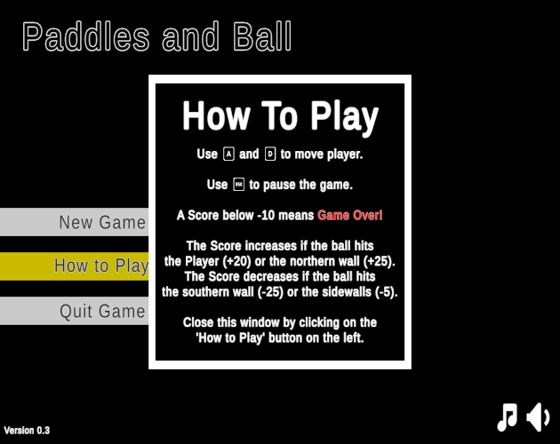 Games like Paddles and Ball