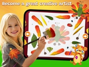 123 Kids Fun Leaves: Art Game Image