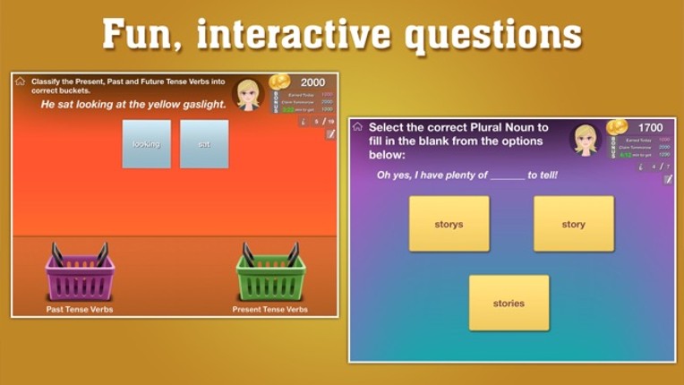 First Grade Grammar by ClassK12 - A fun way to learn English Language Arts [Lite] screenshot