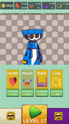 Bot and balls. Brick breaker screenshot