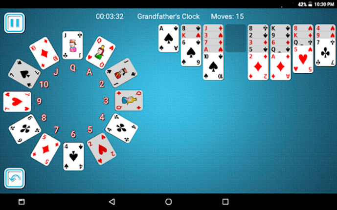 Grandfather's Clock Solitaire Image