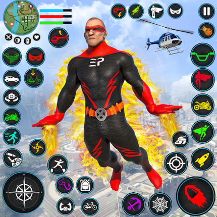 Spider Flying Rope Hero Games Image