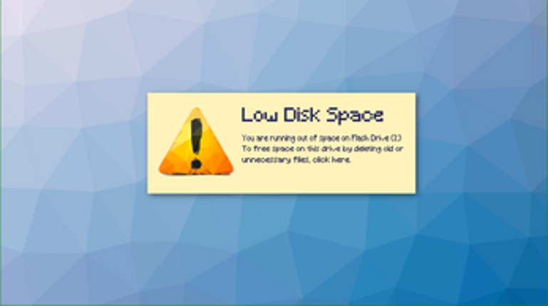 Low Disk Space Image