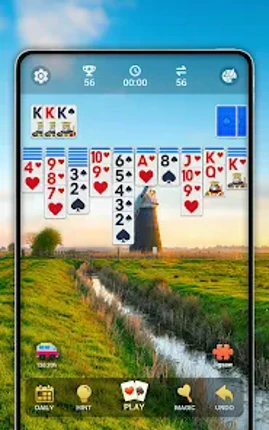 Spider Solitaire, Large Cards Image