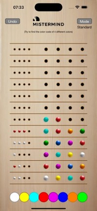 MisterMind Game screenshot