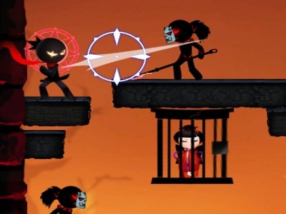 Ninja Stickman Warrior HTML5 Image