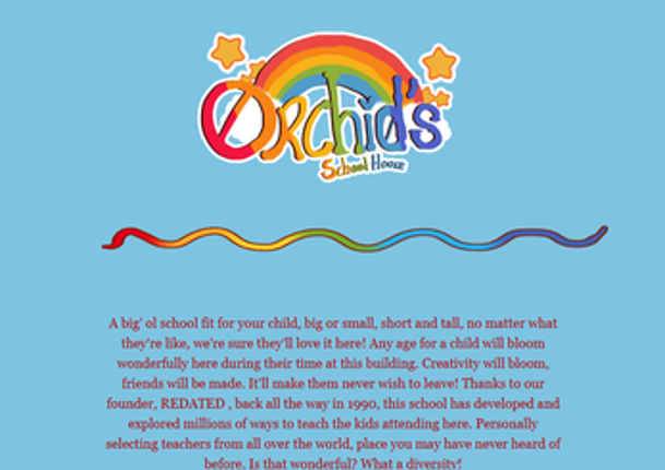 Orchids Schoolhouse ARG Image