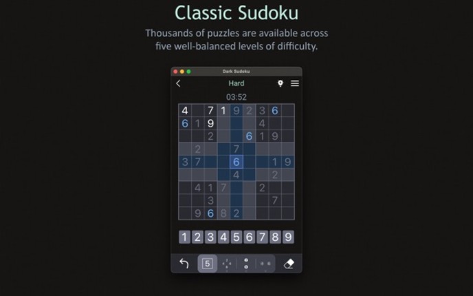 Dark Sudoku - Classic Puzzle Image