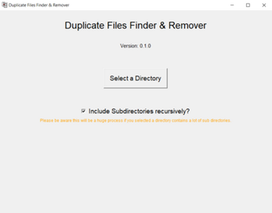 Duplicate Files Finder & Remover screenshot