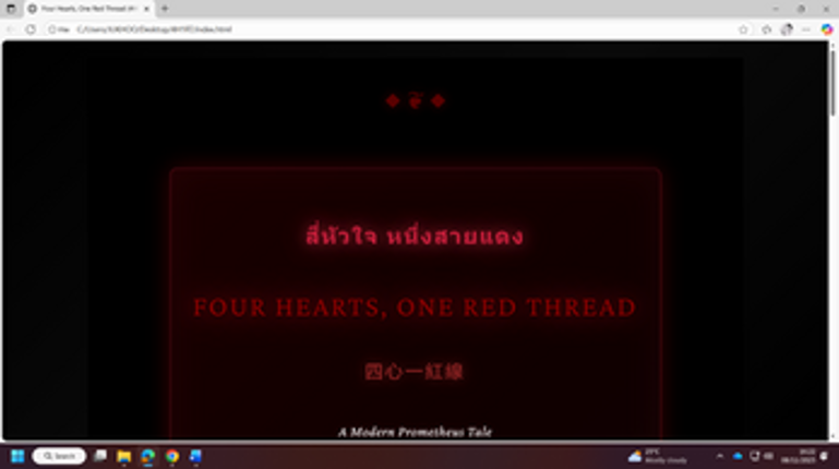 Four Hearts, One Red Thread Image