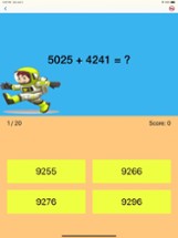 Fourth Grade Math Quiz Image