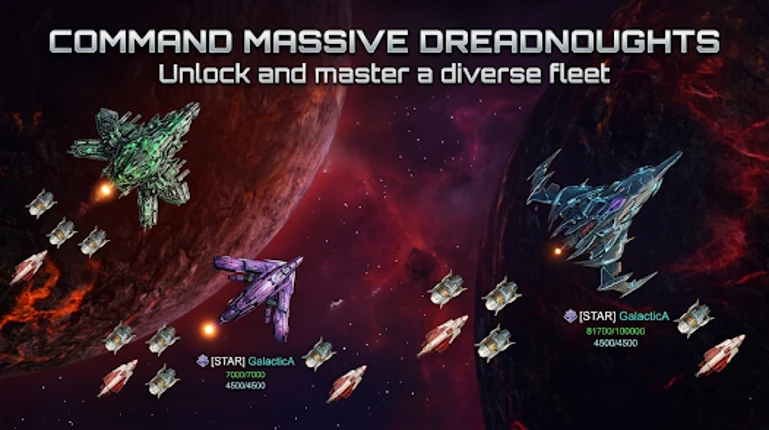 Galactic Arena - Space War MMO screenshot